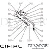 Cifial Techno 465 3H Wall Bath Set Dimensions